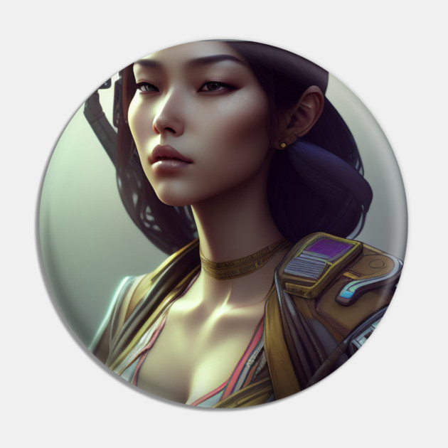 cyber girl with camera Pin by animegirlnft