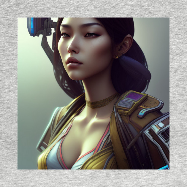 cyber girl with camera by animegirlnft