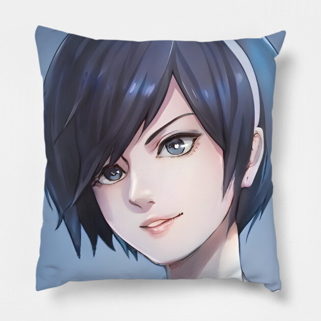 anime and manga girl Pillow by animegirlnft