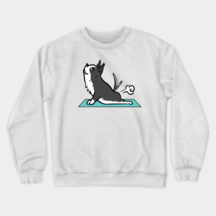 Border Collie Yoga Pose Crewneck Sweatshirt