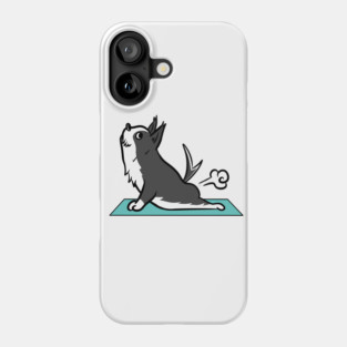 Border Collie Yoga Pose Phone Case