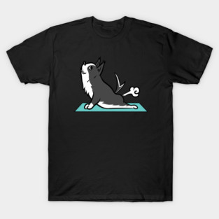 Border Collie Yoga Pose T-Shirt