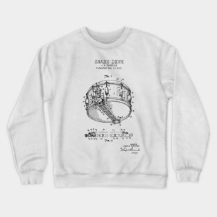 SNARE DRUM patent Crewneck Sweatshirt