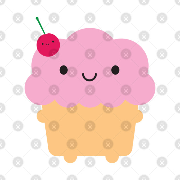 Kawaii Cupcake by marcelinesmith