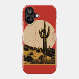 Southwest Desert Cactus Sunset Phone Case
