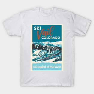 Ski Vail Colorado, vintage poster T-Shirt