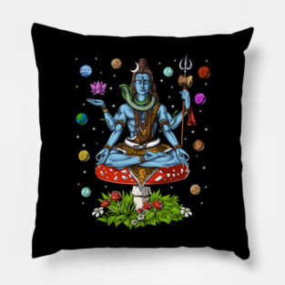 Lord Shiva Mushroom Meditation Pillow