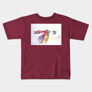 Colourful Hare and a Bumble bee Kids T-Shirt