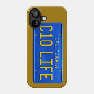 C10 Life California 1970s blue license plate Phone Case
