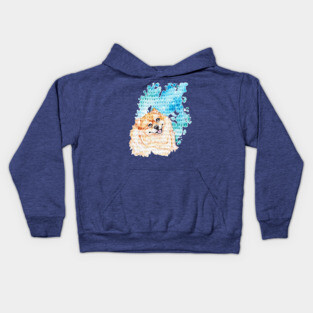 Pondering Pomeranian Kids Hoodie