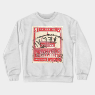 Palestine Stamp, 1920s Crewneck Sweatshirt