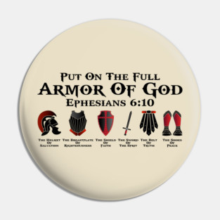 Put On The Full Armor Of God Pin
