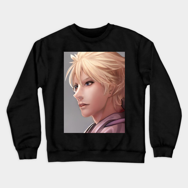 Anime Boy Cute Face Crewneck Sweatshirt by animegirlnft
