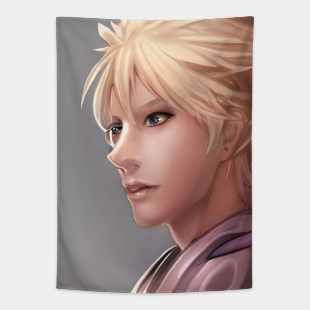 Anime Boy Cute Face Tapestry by animegirlnft