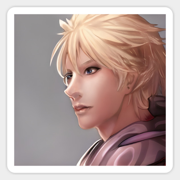 Anime Boy Cute Face Sticker by animegirlnft