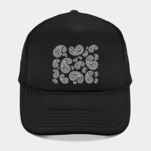 Paisleys on black Hat