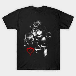Sora Ink - Kingdom Hearts Video Game - Key Blade T-Shirt