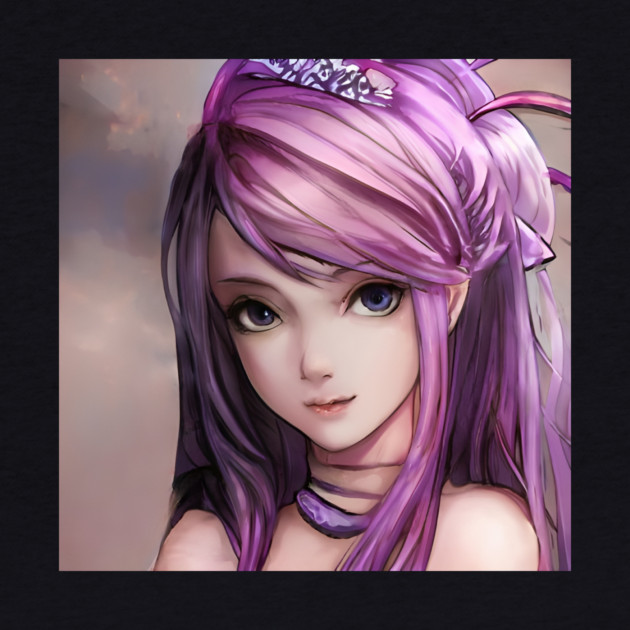 Anime Manga Girl Pink Hair by animegirlnft