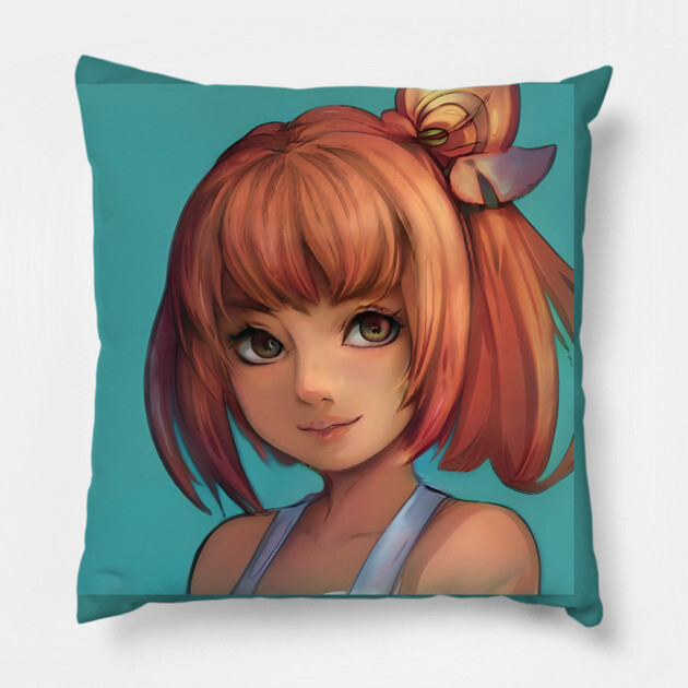 Anime Charaters  Anime Girl Otaku Pillow by animegirlnft