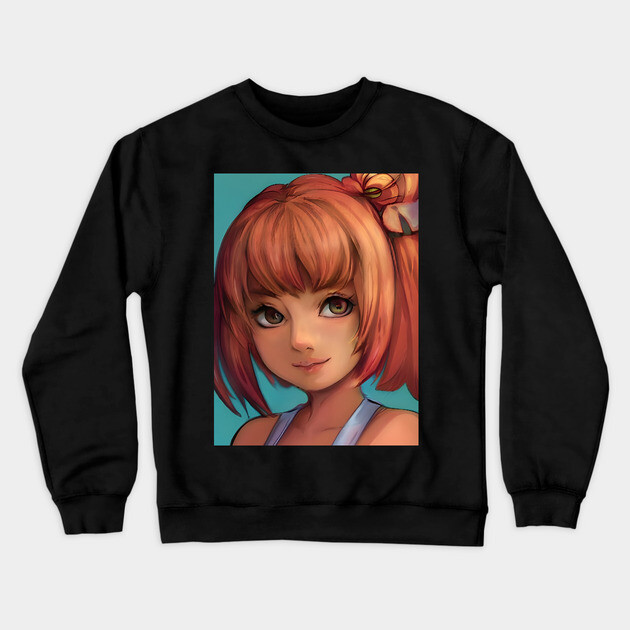 Anime Charaters  Anime Girl Otaku Crewneck Sweatshirt by animegirlnft