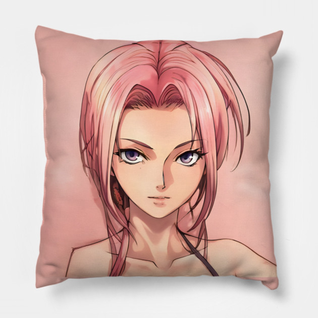 Manga charaters Anime Girl Pink Body Pillow by animegirlnft