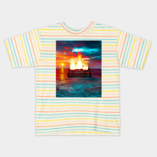 Dumpster Fire Kids T-Shirt