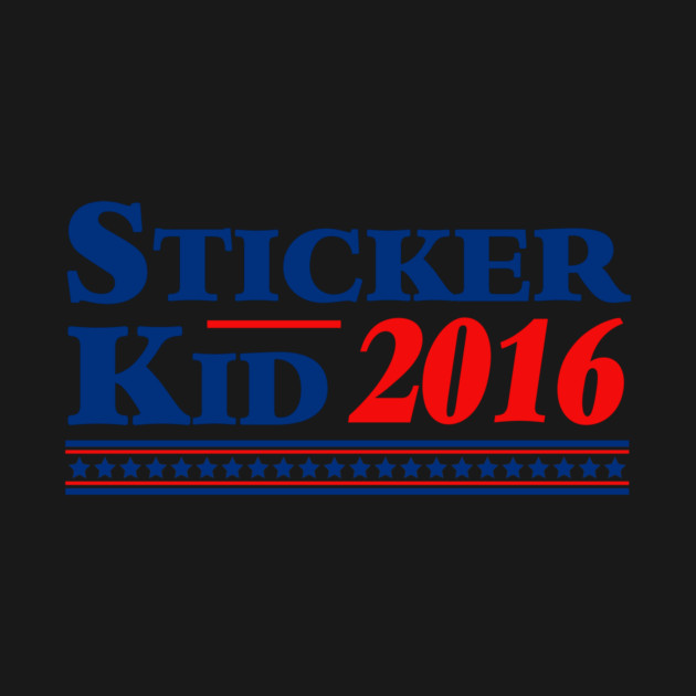 Sticker Kid 2016 Shirt by dumbshirts