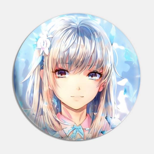 Flower Awesome Anime Girl Manga Pin by animegirlnft