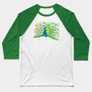 Peacock Baseball T-Shirt