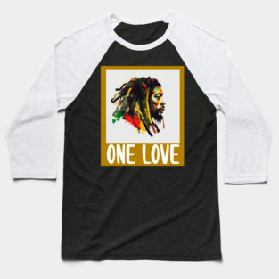 Rasta One Love Reggae Rastafari Baseball T-Shirt