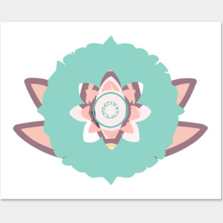 mandala Clamber drawingmandala Surge standing Posters and Art