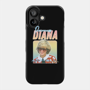 Princess Diana - - - Retro 80s Vibes Phone Case