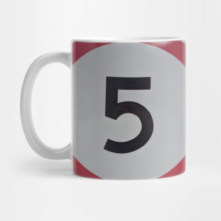 Speed Road Sign 5 Mug