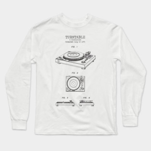 TURNTABLE patent Long Sleeve T-Shirt