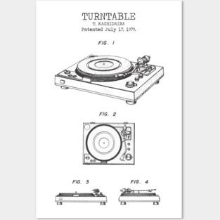 TURNTABLE patent Posters and Art