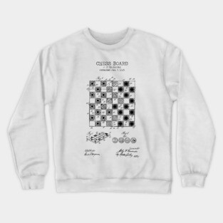 CHESS BOARD patent Crewneck Sweatshirt