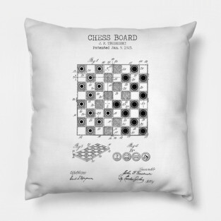 CHESS BOARD patent Pillow