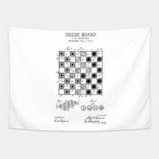 CHESS BOARD patent Tapestry