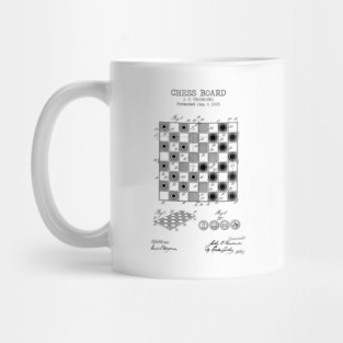 CHESS BOARD patent Mug