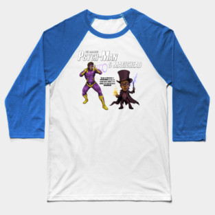 The Amazing Psych-Man & MagicHead Baseball T-Shirt