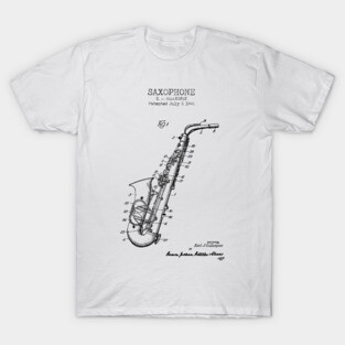 SAXOPHONE patent T-Shirt
