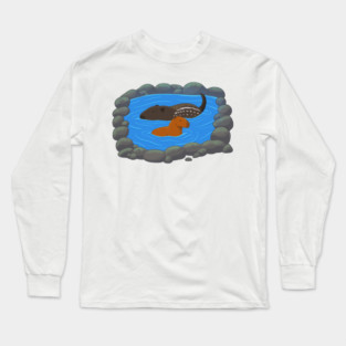 Capybara Hot Spring Long Sleeve T-Shirt