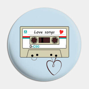 Cassette love songs Pin