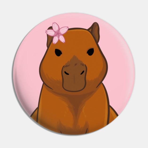 Sakura Capybara Pin by DeguArts