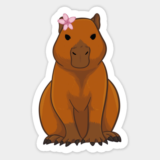 Sakura Capybara Magnet by DeguArts