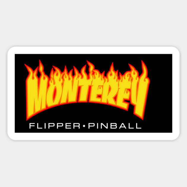 Monterey Flipper Pinball on Fire Magnet by DRI374