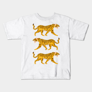 Fierce: Golden Tiger Edition Kids T-Shirt