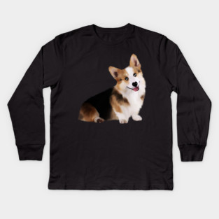 Corgi Dog, Love Corgis Kids Long Sleeve T-Shirt