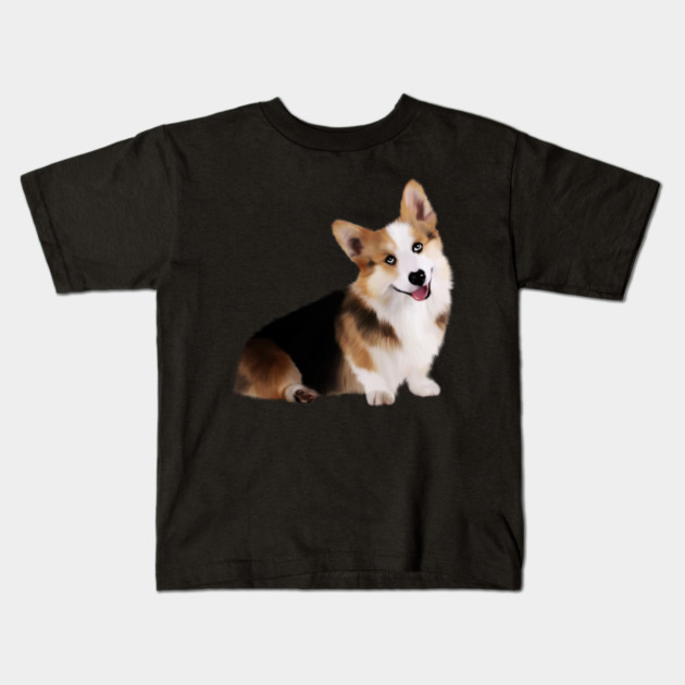 Corgi Dog, Love Corgis Kids T-Shirt by logiamerch