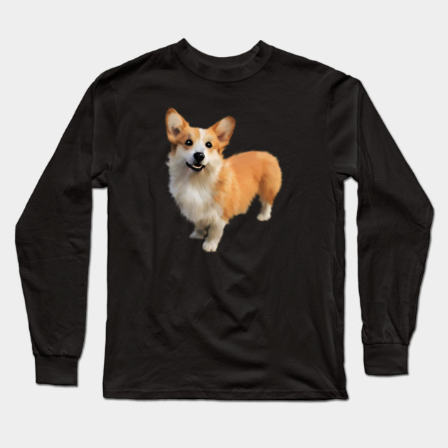 Corgi Dog, Dog Lover Long Sleeve T-Shirt by logiamerch